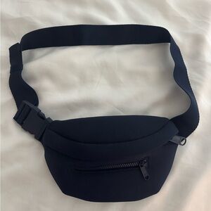 Dagne Dover Ace Neoprene Fanny Pack belt bag in Storm navy blue